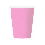 POHÁR Z RUŽOVÉHO PAPIERA 220ML 6KS