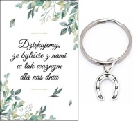 ĎAKUJEME HOSTÍM DARČEK SVADOBNÝ SVADOBNÝ SVADOBNÝ KĽÚČOVKA PODKOVA