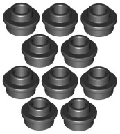 LEGO Plate 1x1 Hole Black (85861/6168646) 10ks