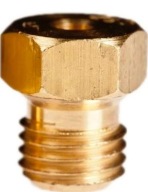 Tryska na plynovú varnú dosku, štandardný závit M6/0,75, veľkosť otvoru 0,97 mm