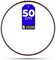 Circle Macrame Ráfik ČIERNA 50 cm 5 mm SILNÝ DRÔT