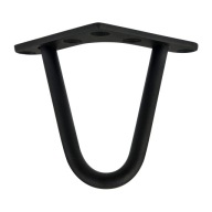 MORIA DESIGN Kovové nohy konferenčného stolíka Nohy vlásenky 10 cm fi 10 mm čierne