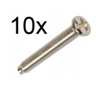 Skrutka M 3,5x40 - M3,5 Phillips, plochá - 10 ks.