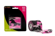 Elastická samolepiaca súdržná bandáž Rea Tape 5cm x 4,5m, maskáčová ružová