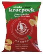 Cracker na krevety lietajúca hus Sriracha