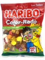 Haribo Mini Color-Rado Ovocný aníz Black Jelly Mini Shapes 160g