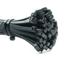 Sťahovacia páska Strong 3,6x300mm Čierna 100 kusov LUMILED