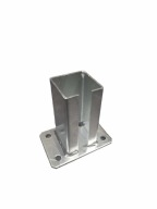 Pätka pre pozinkovaný panelový plotový stĺpik 50x50 mm