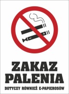 Samolepka ZÁKAZ FAJČENIA - 15x20 cm