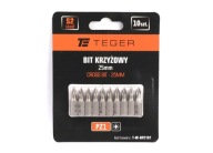 Krížový bit PZ 25 mm PZ1 (SADA 10 KS) TEGER