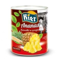 Kúsky ananásu v light sirupe 565g Kier
