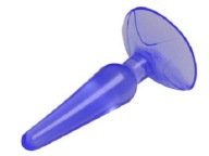 Silikónový análny kolík s prísavkou 11 cm análny