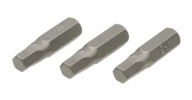 ŠESTIHRANNÉ HROTY HEX H5 x 25 mm 3 kusy