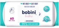 Bobini Baby vlhčené obrúsky - voda 60 kusov