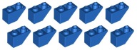 LEGO obrátená fazetka 1x2 modrá 10 ks