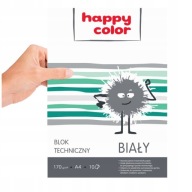 A4 BLOK BIELY BLOK TECHNICKÝ PAPIER ŠKOLSKÝ BLOK