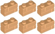 LEGO 98283 TEHLA 1x2 nugát stredná NOVINKA (6g) 6 ks.