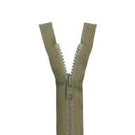 YKK zips 55cm OLIVOVÉ MLÁĎATKO