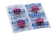 GUM tablety na farbenie zubného povlaku, 4 ks.