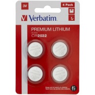 CR2032 3V gombíková batéria VERBATIM Lithium 4 pack