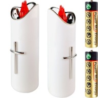 VEĽKÁ LED VLOŽKA SVIEČKY NAPÁJANÁ AKUMULÁTOROU 17cm PRE GRANES VLOŽKY SVIEČKY
