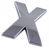 F5V37 ZNAK PÍSMENO CHROMOVANÉ PÍSMENO x X VEĽKÉ 5,6 cm