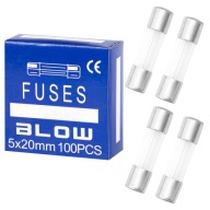 100 KS FAST TRUBICE SKLENENÁ POISTKA 4,0A CE 5x20mm WTA