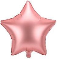 Fóliový balónik Hviezda Hviezda Ružové zlato Ružovo zlaté svadobné prijímanie 48cm