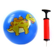 DINOSAURS GUMOVÁ loptička PRE DETI ŠKOLA ZÁHRADA RÔZNE FARBY + ČERPADLO