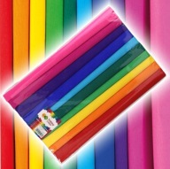 Happy Color CRIPPED SADA hodvábneho papiera 10 farieb (RAWIND) 25x200 cm