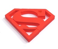 Superman SUPERHRDINA 3D NA STENU IZBY SB1 ST