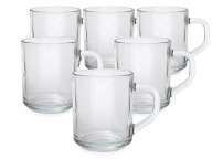 Rovný sklenený hrnček na kávu a čaj, 250 ml, HLADKÝ
