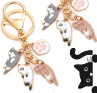 KEYRING CAT kitten 3 kľúčenka na kľúče Batoh