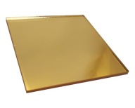 Plexi zrkadlo zlaté 3mm Rezanie laserom 30cmx20cm