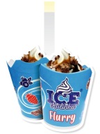 Wobler reklama FLURRY ice cream flexibilný kolísavý zmrzlinový dezert