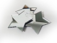 Akrylová hviezda ZRKADLO 5x4,8 cm LS-80 2 kusy