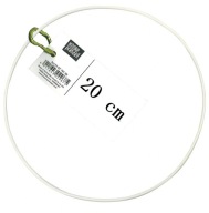 Kovová obruč 20 cm biele koliesko lapača snov