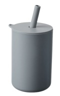 Silikónový pohár so slamkou na učenie sa piť, 175 ml