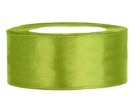 Saténová stuha 25 mm / 25 m jablkovo zelená