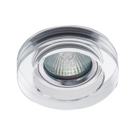Zápustné svietidlo MR16 GU10 hrubé GLASS CHROME OH49