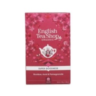Anglický čajovňa Rooibos, Bio čaj z granátového jablka Acai 20 vrecúšok