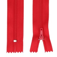 ŠPIRÁLOVÝ Zips #3 TENKÝ - 18 CM - ČERVENÝ