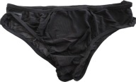 SEXY PÁNSKE ČIERNE EROTICKÉ TRANSPARENTNÉ TOPÁNKY L/XL