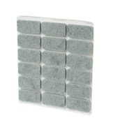 Plstené podložky 15 x 30 mm pre šedý plstený nábytok