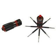Skrutkovače 8v1 so 6LED baterkou a 8 hrotmi DI1796