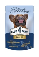 CLUB 4 PAWS Výberová omáčka z lososa a makrely pre psa 85g