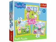 CREFL Puzzle 3v1 PEPPA PIG Happy PEPPA'S DAY