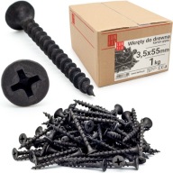 Skrutky do sadrokartónu 25mm 3,5x55 do dreva, sadrokartónu, fosfátovaného FOSFAT, 1kg
