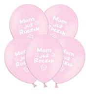 Ružové I'm One Year Old Balloons 1st Birthday 5 kusov