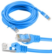 ETHERNET internetový sieťový kábel cat 6 FTP RJ45 0,5m Krútený pár Modrý